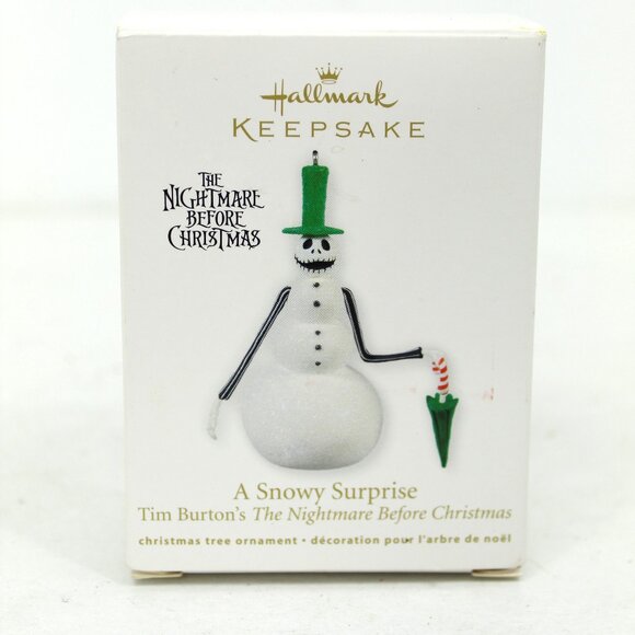 HALLMARK KEEPSAKE ORNAMENT A SNOWY SURPRISE NIGHMARE BEFORE CHRISTMAS 2011 NIB - Picture 1 of 10